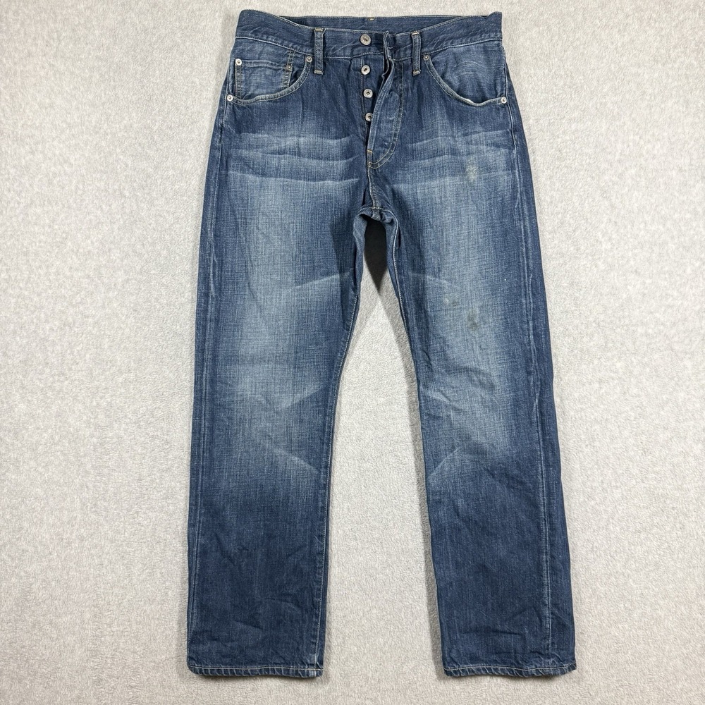 G Star Raw Jeans Mens 32x30‎ SC Ronic STRAIGHT LEG Button Fly USA Denim Full Cut